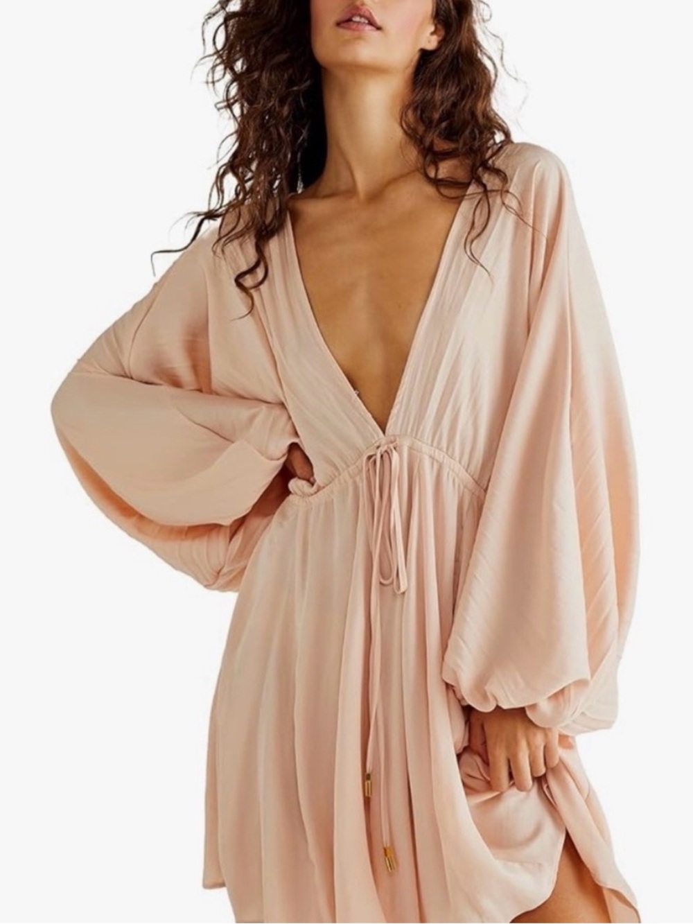 Free People Arzel Mini long-sleeve dress